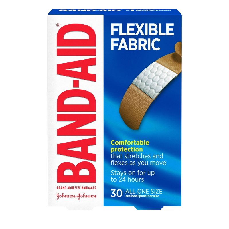 Band-Aid Flexible Fabric Brand Comfortable Protection Bandages - 30ct, 3 of 9