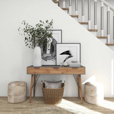 Coastal Charm 17" White Ceramic Textured Vase