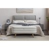 CAVINAS Oval Velvet Storage Ottoman Bench for Bedroom,44.88" Storage Bench with Wood Legs,Ottoman for Living Room,Bedroom,Entryway - 2 of 4
