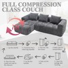 CAVINAS Modern Modular L-Shaped Sofa with Chaise Longue, 98.42-inch Loveseat Sofa with Small Side Pockets, Couches for Living Room - 4 of 4