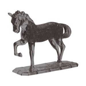 Bepuzzled Black Horse 3D Crystal Puzzle - 100pc - 1 of 4