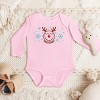 SmileyWorld Reindeer Snowflakes - Baby Long Sleeve Bodysuit - 3 of 4