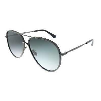 Jimmy Choo Triny/S 807 Womens Aviator Sunglasses Black 59mm