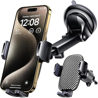 TruAIR Carbon Fiber Car Phone Mount (Dashboard/Windshield)