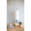 Rustic Coastal Octopus Paper Towel Holder – 18" Tall Metal Stand by Kalalou - 3 of 3