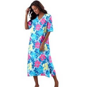 Dreams & Co. Long Print Sleepshirt - 1 of 4