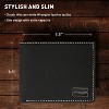 Wrangler Men's Black Bifold Wallet, Slim Casual Genuine Leather Purse, Gift for Him - 4 of 4