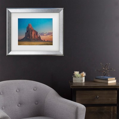 Silver Framed Landscape Canvas Print for Kids' Nursery
