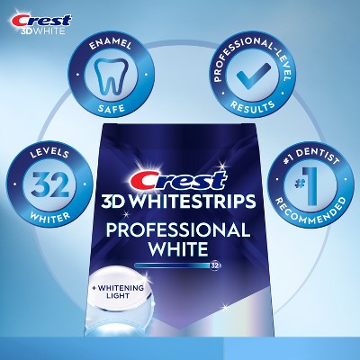 Crest 3D Whitestrips Professional White with LED Light Teeth Whitening Kit