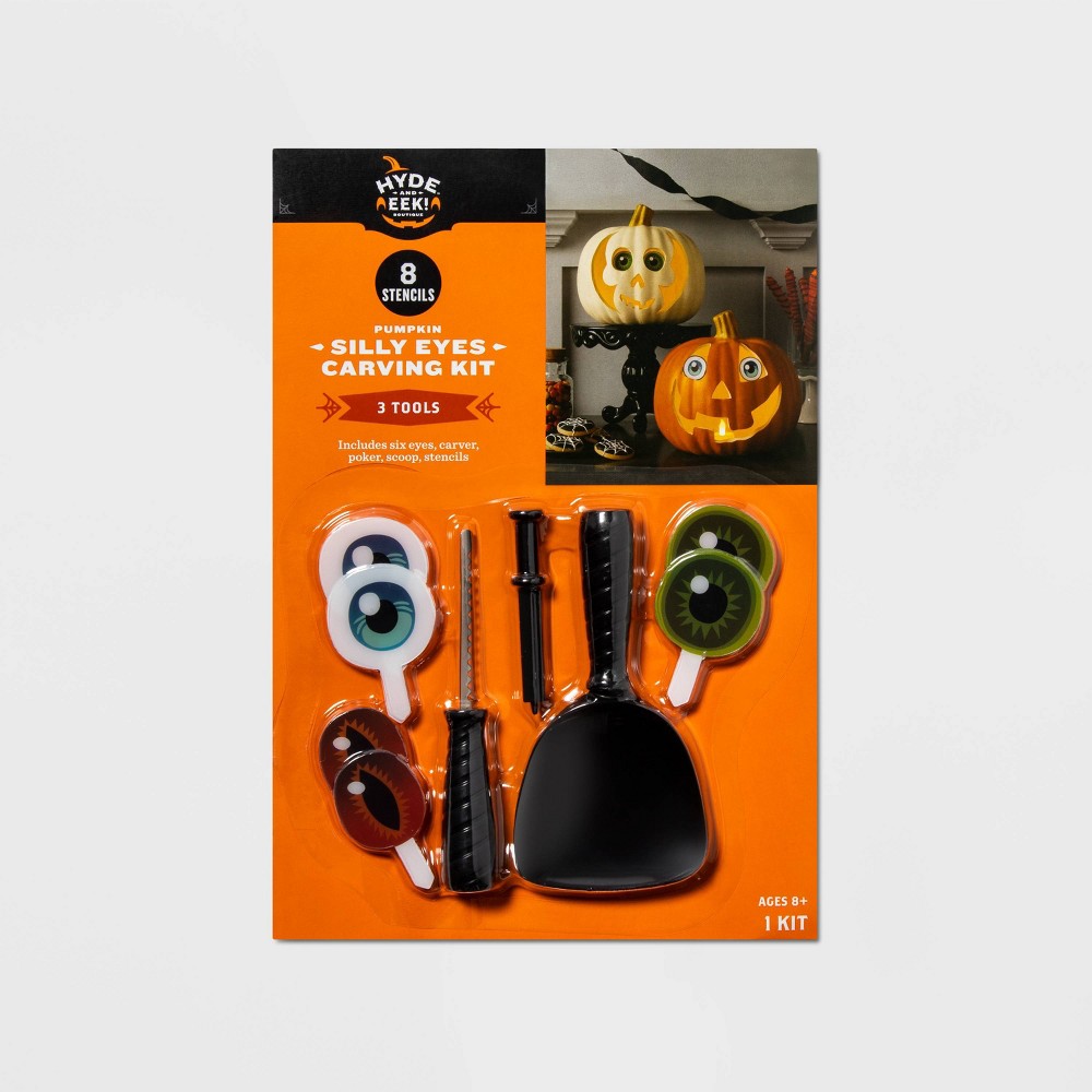 Halloween Silly Eyes Halloween Pumpkin Carving Kit - Hyde & EEK! Boutique