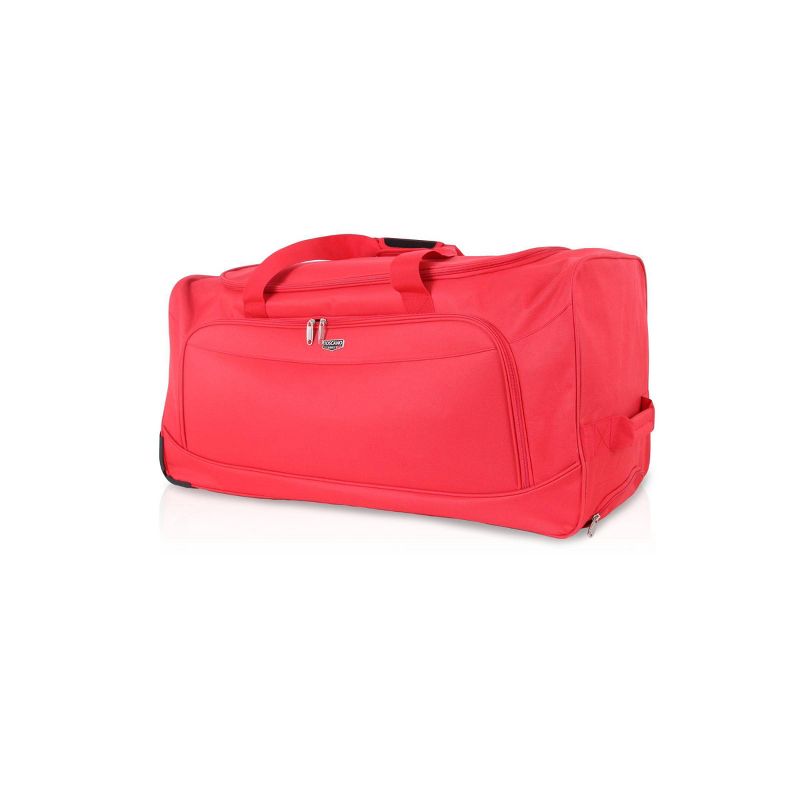 Toscano Italy by Tucci ROTOLO Rolling 32&#34; Duffel Bag - Red, 3 of 5