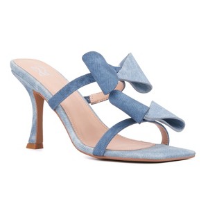 New York & Company Women's Dalila Bow Heel Sandal - 1 of 4