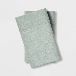 King Tencel Jersey Blend Pillowcase Set Green - Project 62 + Nate Berkus , Silver Green