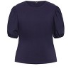 Women's Plus Size Tara Top - navy | CITY CHIC - image 4 of 4