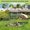 Acekool Large Metal Chicken Coop 9.8x6.5x6.5ft, Walk-in Outdoor Poultry Cage with UV Cover, Double Doors, Round Roof, for Hens, Ducks, Farm Backyard - 4 of 4