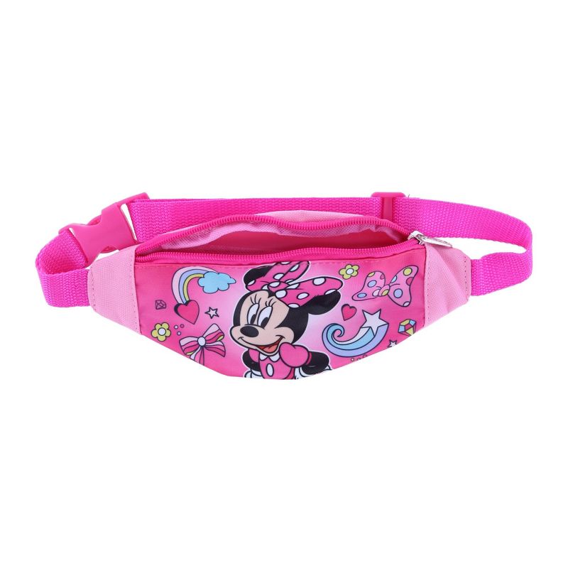 CTM Girl's Minnie Mouse Adjustable Fanny Waist Pack, 2 of 4
