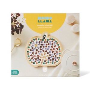 Halloween Craft Mosaic Pumpkin Trivet Kit - Mondo Llama™ - 1 of 4