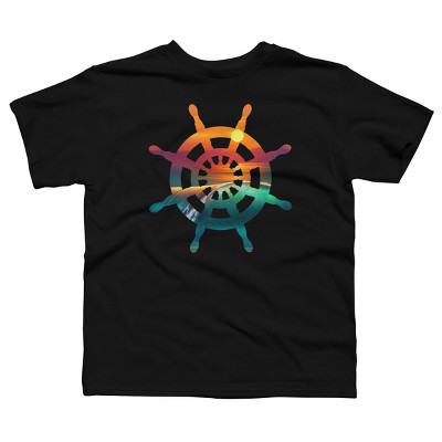 Boy's Design By Humans Sailors Sunrise Wave Memories By Goldquills T-Shirt