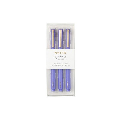 Photo 1 of 2PK-Post-it 3ct Permanent Ink Markers Fine Broad and Chisel Tip  Purple
