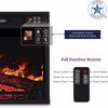 ChicFurnit Indoor Fireplaces 23" Embedded Wall Fireplace Fireplace Heater with Realistic Flames 1400W for Living Room, Black, 25.98"*8.27"*20.35" - 3 of 4