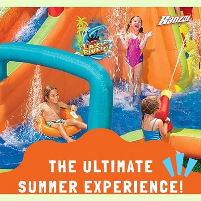 Colorful Inflatable Outdoor Adventure Water Park with Slide and Pool