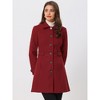 INSPIRE CHIC Women's Winter Classic Single Breasted Outwear Overcoat with Pockets - 3 of 4