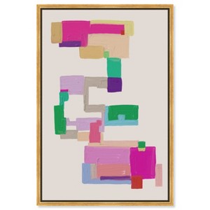 Art Remedy Dreaming of a dream Geometric Modern Color Block Abstract Wall Art Framed - 1 of 4