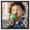 PosterPalooza | Square Classic Modern Black Picture Frame - UV Acrylic, Foam Board Backing, Hanging Hardware - 2 of 4