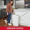 Swing Top Waste Container for Home and Kitchen, Easy Access Disposal and Slim Modern Trash Can with Lid - 3 of 4