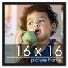 PosterPalooza | Square Classic Modern Black Picture Frame - UV Acrylic, Foam Board Backing, Hanging Hardware - 2 of 4