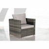 6-Piece Outdoor Wicker Sectional Sofa Set  - All-Weather Patio Furniture for Garden, Backyard, and Porch - 2 of 4