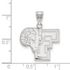 Black Bow Jewelry 14k White Gold Fordham Rams NCAA Large Pendant - 2 of 3