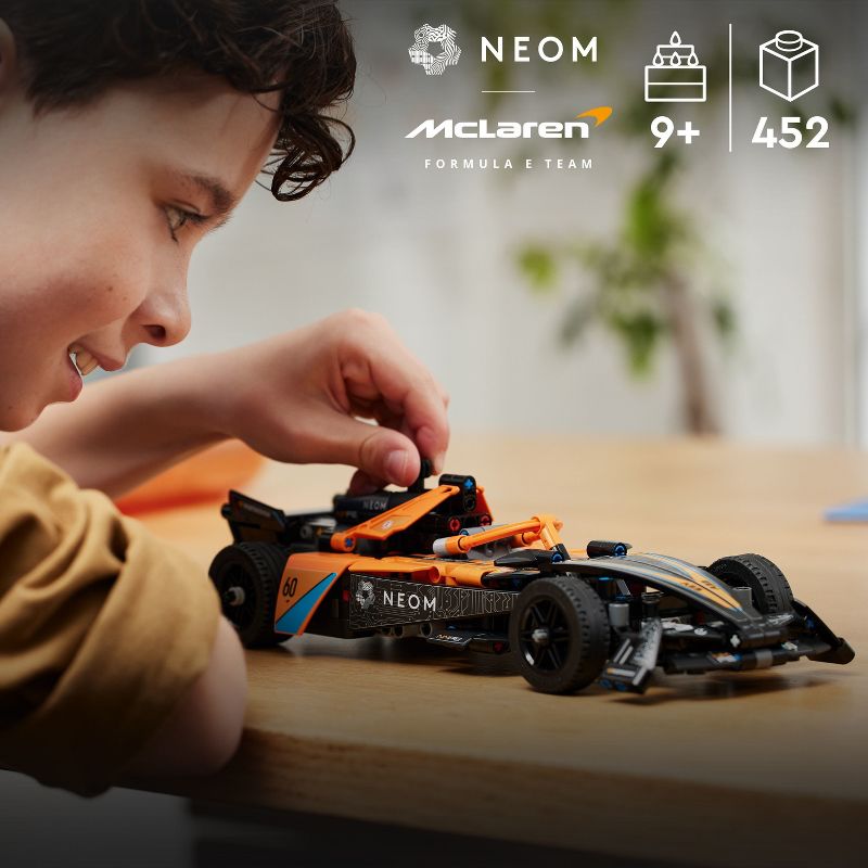 LEGO Technic NEOM McLaren Formula E Race Car Toy 42169, 3 of 8