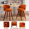 MOONMISS 2PCS 360 degrees Counter Height Bar Stools  for Kitchen Counter Solid Wood Legs with a fixed height - 4 of 4