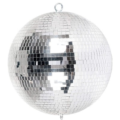 Eliminator Lighting EM12 12-Inch Disco Mirror Ball with Hanging and Motor Ring for Dance Floors and Parties