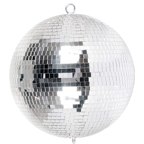 Eliminator Lighting EM12 12-Inch Disco Mirror Ball with Hanging and Motor Ring for Dance Floors and Parties - image 1 of 3