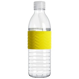 Copco Hydra Water Bottle 16.9 Ounce Non Slip Sleeve BPA Free Tritan Plastic Reusable - 1 of 4