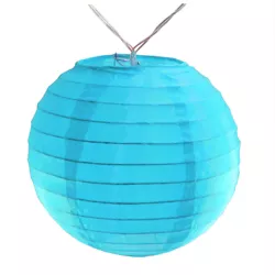 10ct Nylon LED Battery Powered String Lights Turquoise