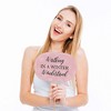 Big Dot of Happiness Pink Winter Wonderland - Holiday Snowflake Birthday Party or Baby Shower Photo Booth Props Kit - 20 Count - 3 of 4
