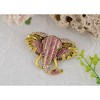 Anna-Kaci Crystal Rhinestone Elephant Brooch Pin for Animal Themed Parties, Mother's Day - 3 of 4