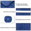Unique Bargains Waterproof Rain Backpack Cover Polyester for Outdoor Hiking Riding XS Deep Blue - 3 of 4