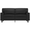 2-seater Sofa Black Faux leather 2-Seater Durable 2-Seater Sofa vidaXL - 3 of 4