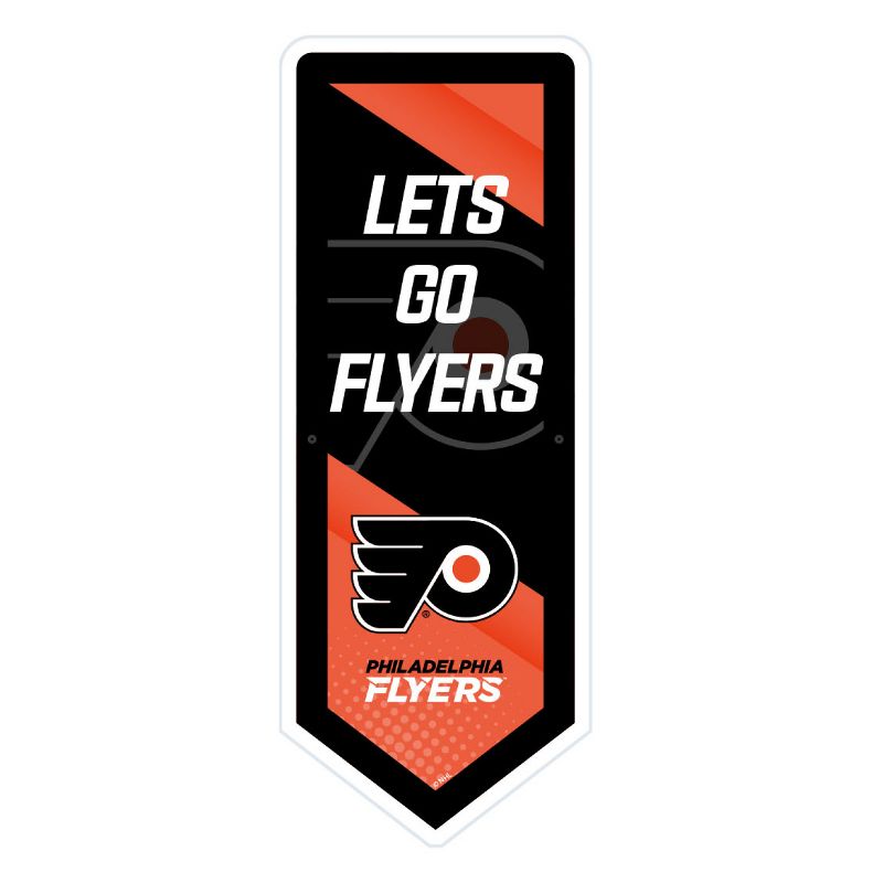 Evergreen Ultra-Thin Glazelight LED Wall Decor, Pennant, Philadelphia Flyers- 9 x 23 Inches Made In USA, 1 of 7