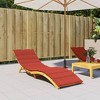 vidaXL Sun Lounger Cushion Melange Red 78.7"x27.6"x1.6" Fabric - 3 of 4