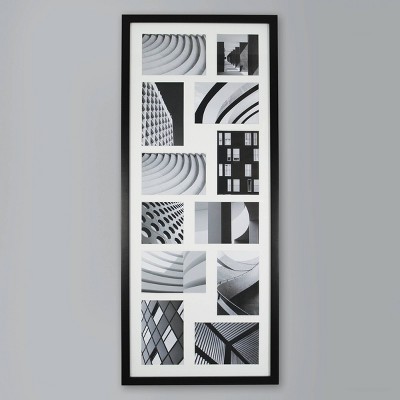 Thin Collage 12 Multi-Size Photo Frame Black - Made By Design™