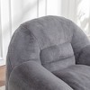Sapphtopaz Bean Bag Chair with Back Support, Faux Fur Comfy Sofa with Foam Fill, Bean Bag for Adults and Kids, Couches for Living Room - 2 of 4