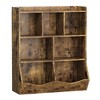 Kids Bookshelf and Toy Storage, 3-Tier Wooden Toy Storage Unit with Shelves and Compartments, Freestanding Kids Bookcase for Playroom, Bedroom - 4 of 4