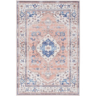 Nourison Fulton Bordered Medallion Non-Slip Flatweave Indoor Rug