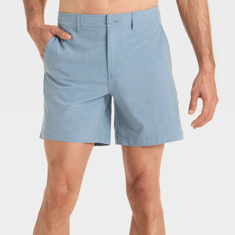 Men's 7'' Hybrid Swim Shorts - Goodfellow & Co™ Blue 28