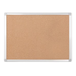 MasterVision Earth Series Self-Healing Cork Bulletin Board, Wall Mounting 100% Recycled Cork Push Pin Board , 18" x 24", Aluminum Frame - 1 of 4